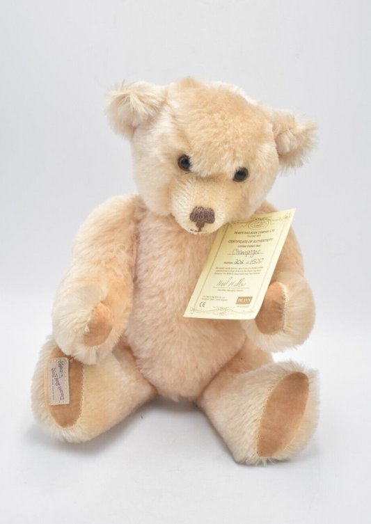 Deans Rag Book Co Champagne Teddy Bear Limited Edition Retired Tagged