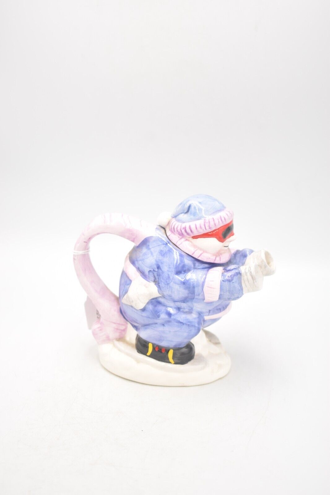 Vintage Skier Teapot Novelty Decorative Collectible