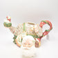 Vintage Fitz & Floyd Omnibus Santa's Toy Factory Teapot Decorative