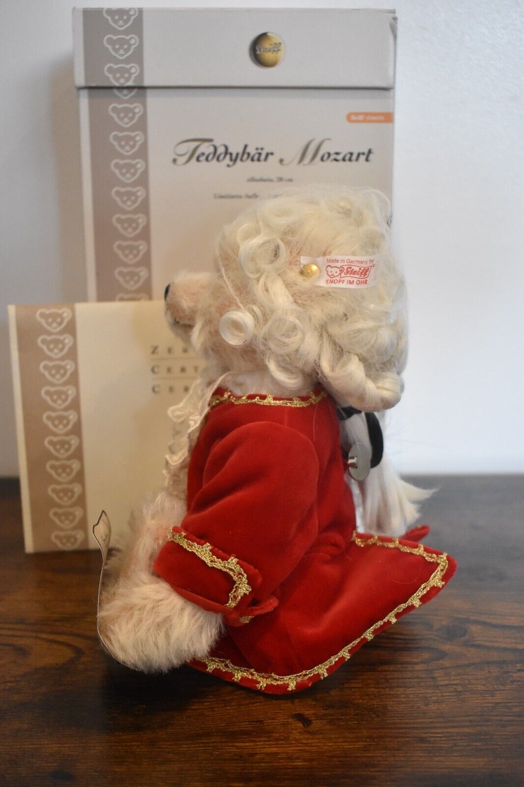 Steiff Mozart Musical Teddy Bear 656408 Limited Edition Retired Boxed