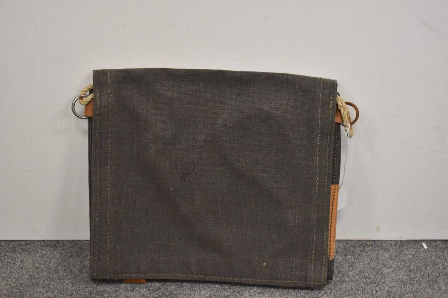 Vintage Swedish Army Canvas Bag – Haversack, Map & Document Case