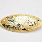 Vintage Gold Tone Phoenix Engraved Oval Brooch - Costume Jewellery