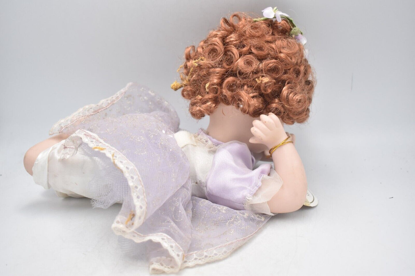 Vintage Genuine Porcelain Doll Nightsong Retired & Tagged Ginger Hair, Blue Eyes