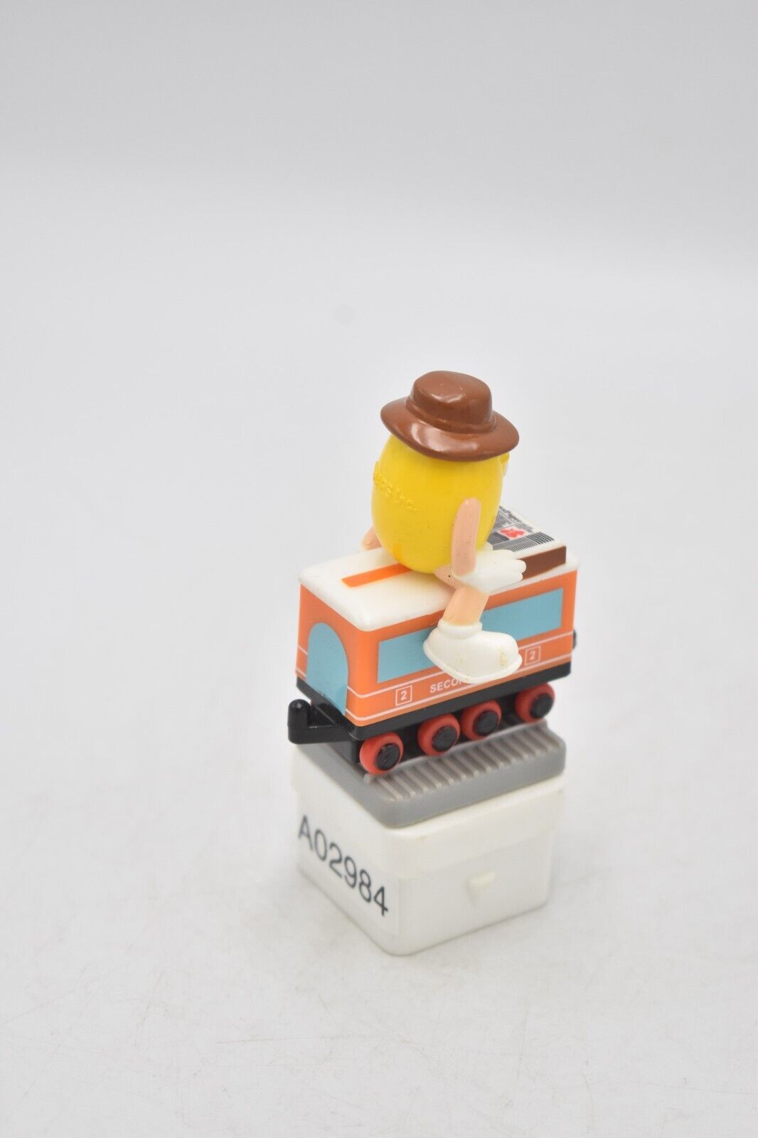 M&M's Yellow Peanut Character 2nd Class Train Carriage Cake Topper