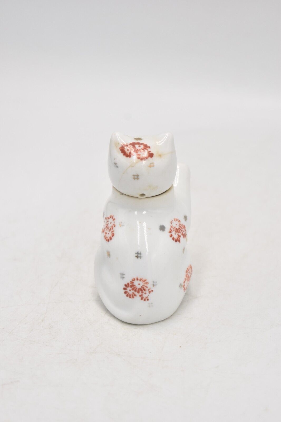 Vintage Chinese Lucky Cat Miniature Teapot Novelty Decorative Collectible