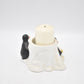 Vintage Penguin Candle Holder Ceramic Decorative