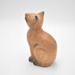 Vintage Wooden Cat Figurine Statue Ornament