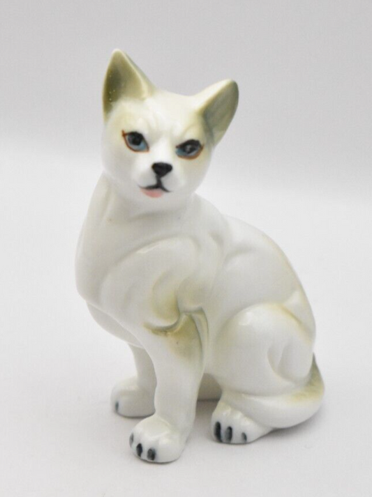 Vintage USSR Siamese Cat Figurine Statue Ornament