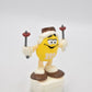 M&M's Yellow Character Snow Shoe Cake Topper