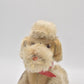 Vintage Hermann Poodle Dog Mohair Jointed, Glass Eyes