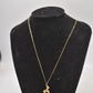 Vintage 9ct Yellow Gold Poodle Dog Pendant Necklace 46cm - Hallmarked