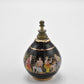 Vintage Painted Enamel Solid Small Decorative Perfume Bottle Greek Mythology