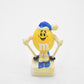 M&M's Yellow Character Skier Cake Topper 1993