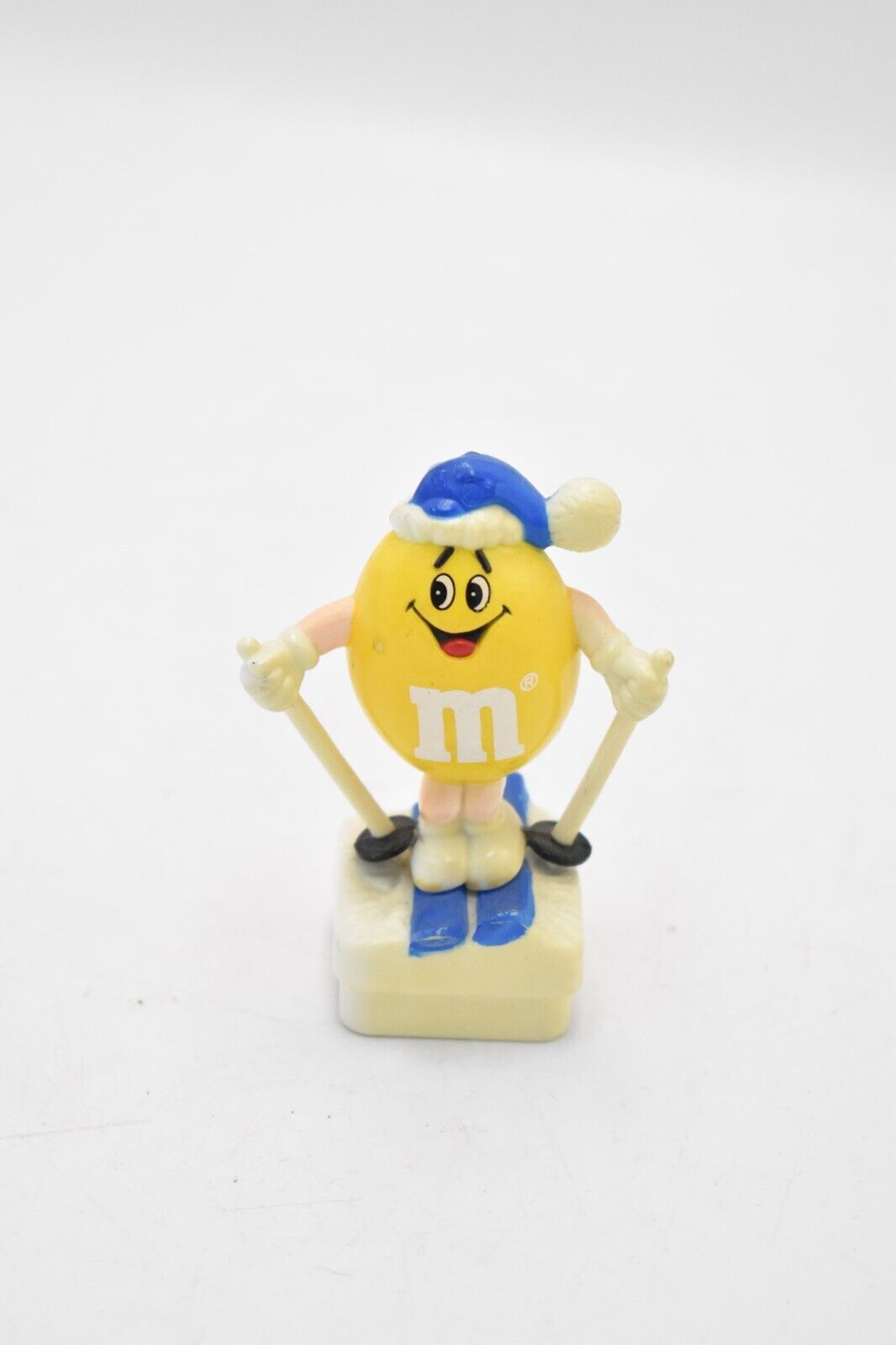 M&M's Yellow Character Skier Cake Topper 1993