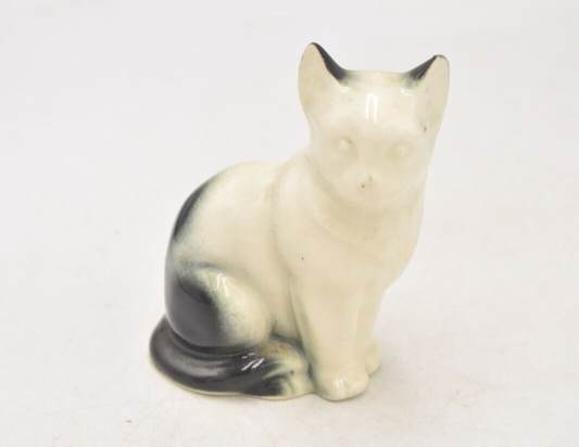 Vintage Black and White Cat Figurine Statue Ornament