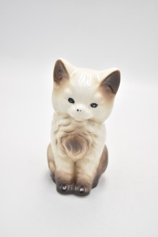 Vintage Siamese Cat Figurine Statue Ornament