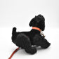 Vintage Hermann Poodle Black Mohair Jointed, Glass Eyes Dog Teddy Bear