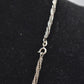 Vintage Surati Sterling Silver 925 Necklace with Amber Stone in Silver Setting