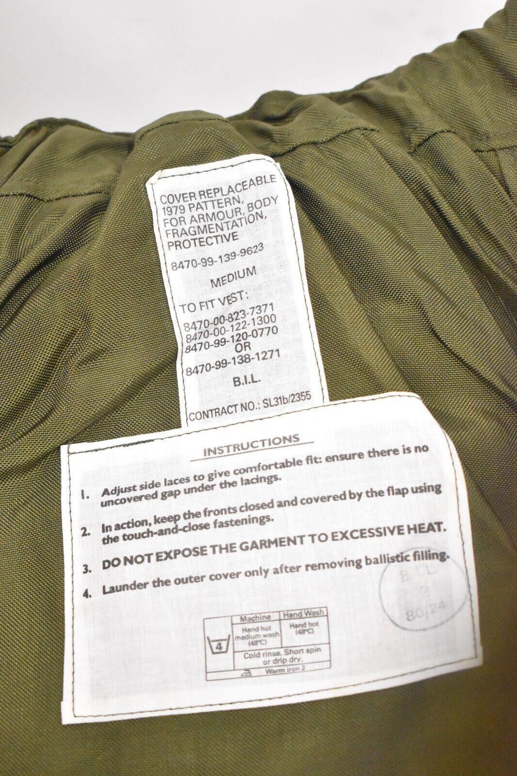 British Army Northern Ireland Tactical Vest with Soft Filler – Size Medium