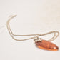 Vintage Sterling Silver 925 Necklace with Baltic Amber Cabochon Drop Necklace