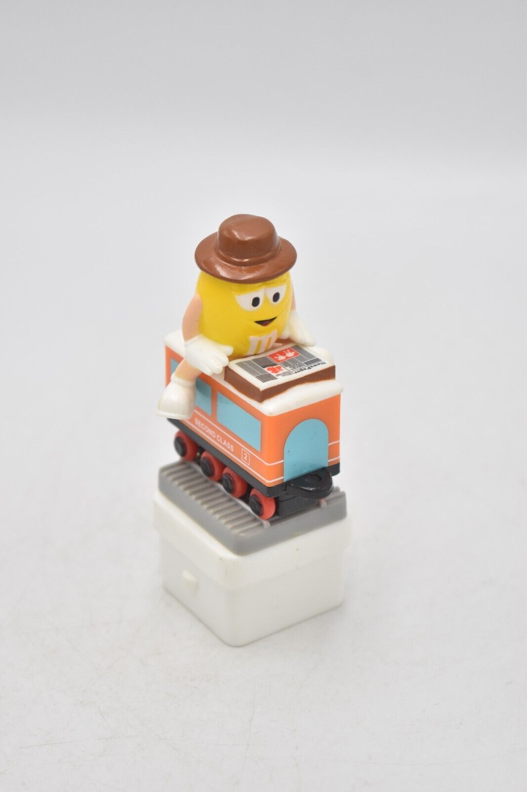 M&M's Yellow Peanut Character 2nd Class Train Carriage Cake Topper