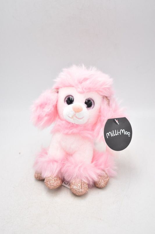 Milli-Moo Glitter Pink Poodle Dog Plush Toy – Retired & Tagged