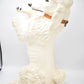 Vintage White Poodle Dog Figurine Statue Ornament Large Life Like Ceramic 44cm