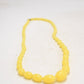 Art Deco Bakelite Butterscoth Amber Egg Yolk Graduated Beaded Necklace 60cm