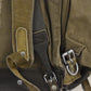 Vintage 1970s German Army Bundeswehr Rucksack – Leather & Canvas – 1974 Dated