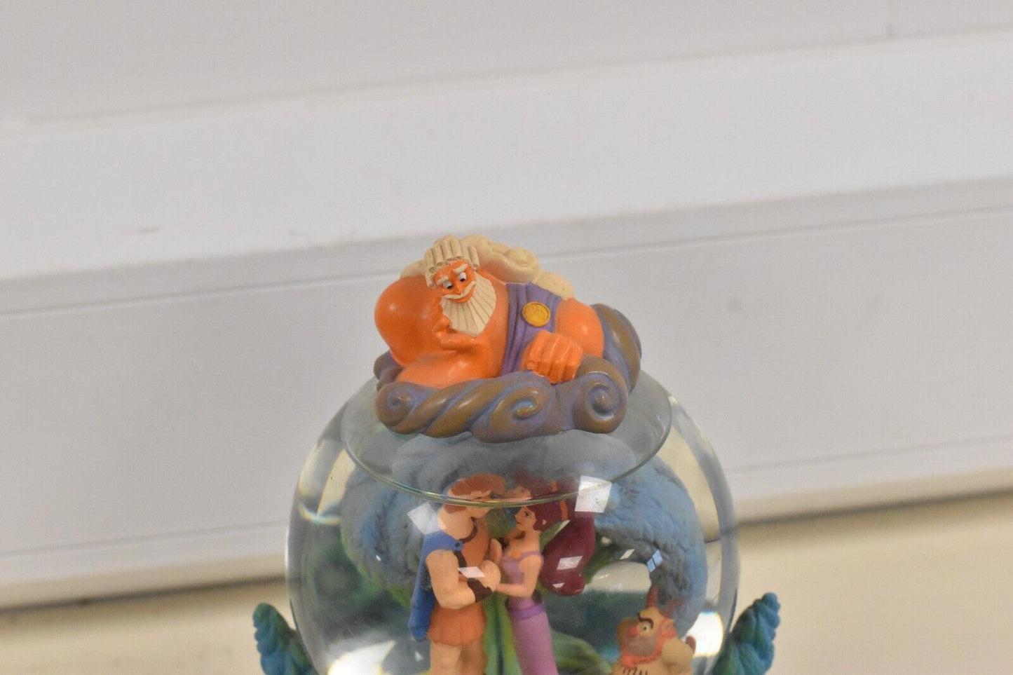 Disney Hercules Megara & Hades Musical Snow Globe – "I Won’t Say" Rotating Base