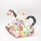 Vintage Fitz & Floyd Omnibus Countryside Rocking Horse Teapot Decorative