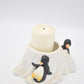 Vintage Penguin Candle Holder Ceramic Decorative