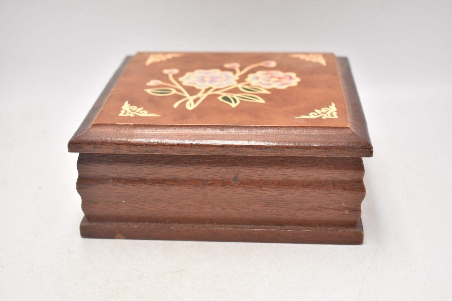 Vintage Wooden Decorative Jewellery Box, Trinket Box, Storage Box