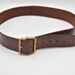 Vintage 1985 Swiss Army Officer’s Brown Leather Belt – 38” Waist – Military