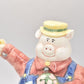 Vintage OCI Omnibus Gardening Pig Teapot Novelty Decorative Collectible