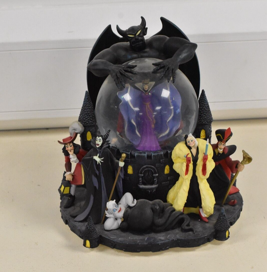 Disney Villains Parade Musical Snow Globe – Ursula, Maleficent, & Captain Hook