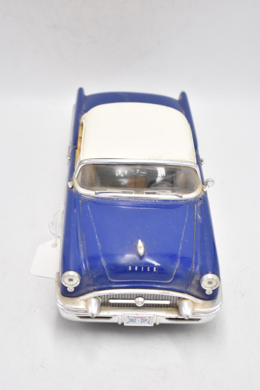 MIRA 1955 Buick Century Convertible Dark Blue/White Scale 1/18 Model Car