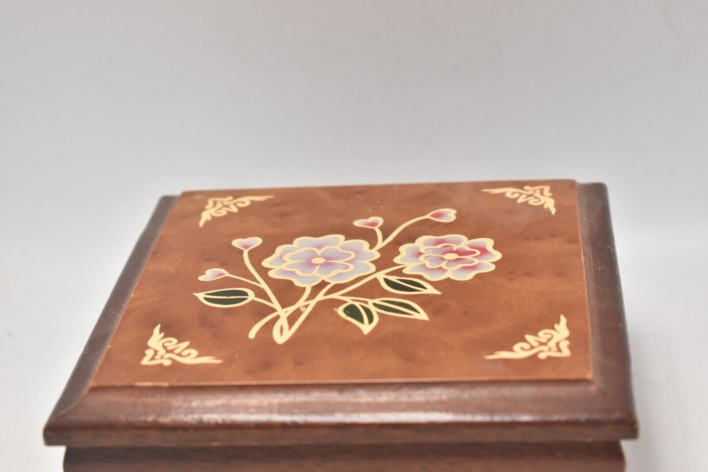 Vintage Wooden Decorative Jewellery Box, Trinket Box, Storage Box