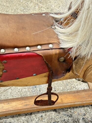 Vintage Children's Wooden Rocking Horse