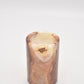 Vintage Onyx Marble Tea Lighter Holder Red, Brown and Cream