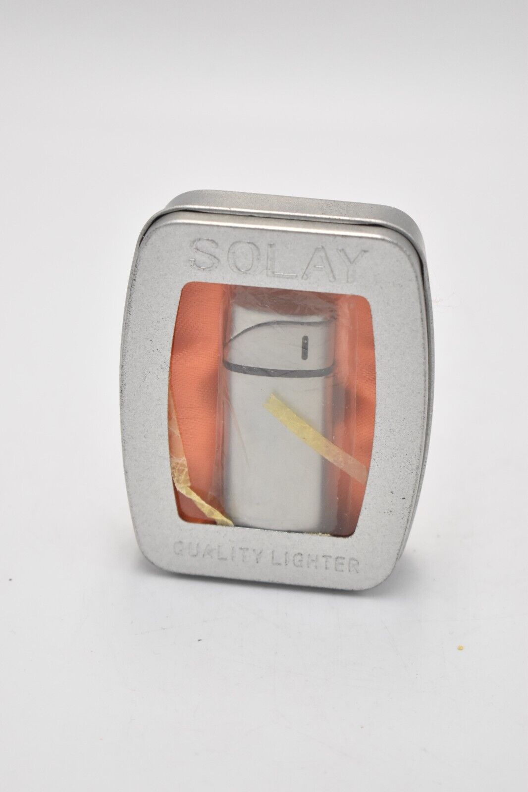 Vintage Solay Silver Cigarette Lighter Collectible