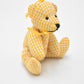 Vintage Artist Teddy Bear Jointed Yellow and White