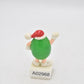 M&M's Green Peanut Character Snowball Throwing Cake Topper 1992