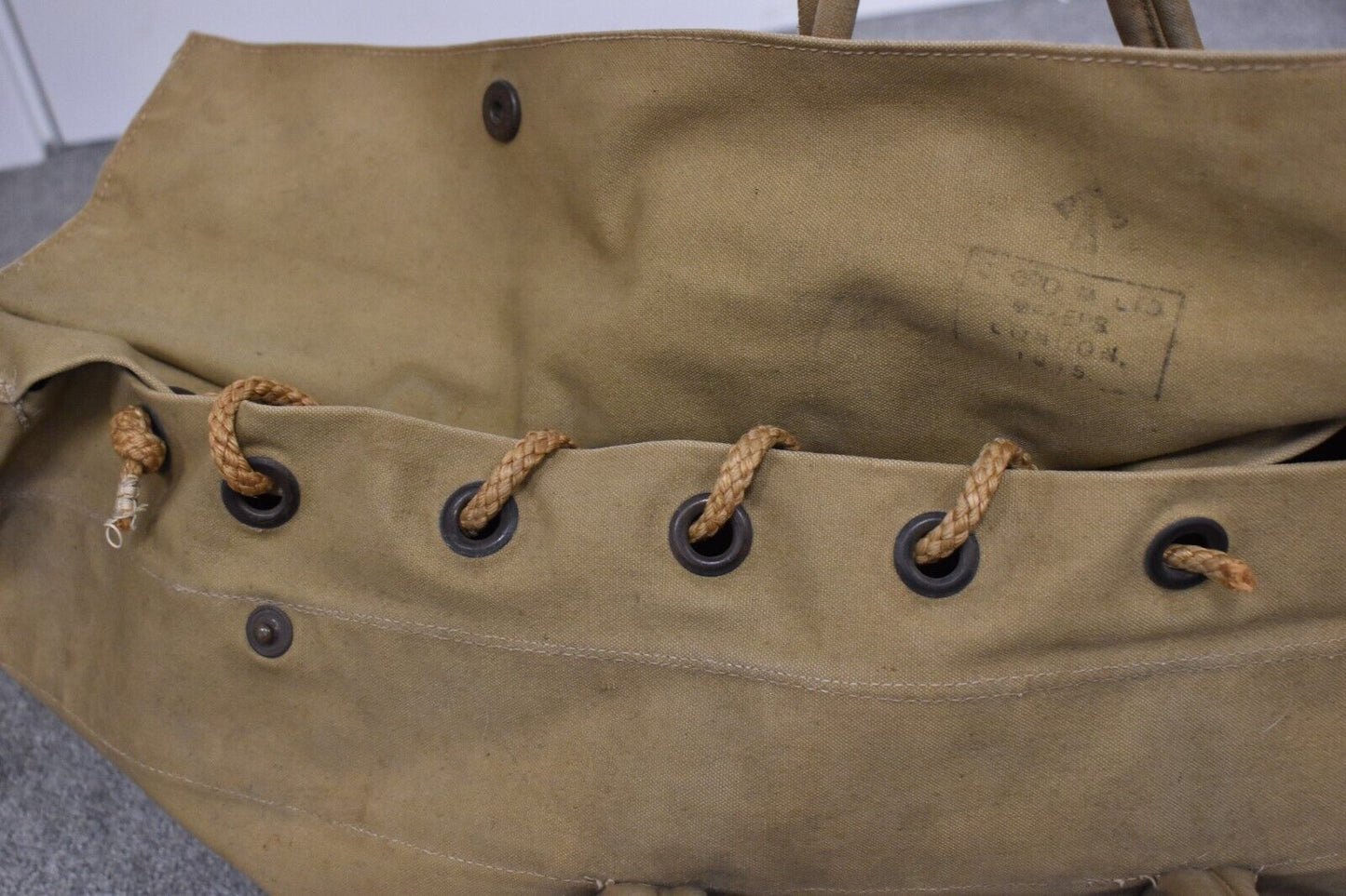 British Army WWII 1945 Dated ATS Canvas Holdall/Bag