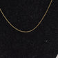 Vintage 14ct Rolled Gold Curb Chain Dainty Necklace 48cm