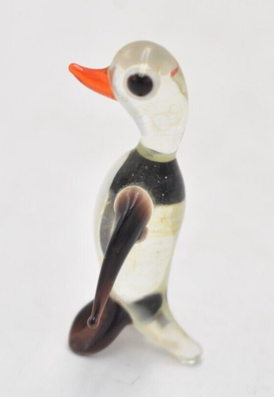 Vintage Murano Art Glass Penguin Figurine Statue Ornament