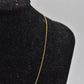 Vintage 14ct Rolled Gold Curb Chain Dainty Necklace 48cm