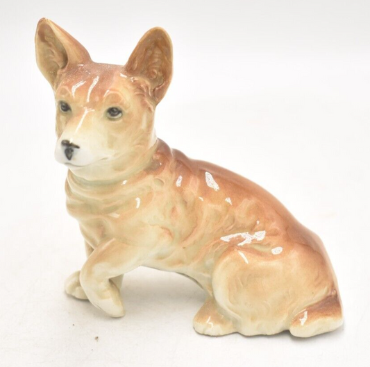 Vintage Welsh Corgi Dog Figurine Ornament Statue Decorative