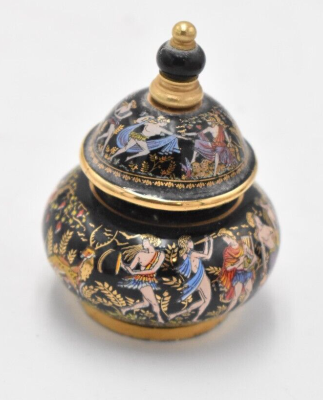 Vintage Venus Series Solid Perfume Bottle Made In Greece Scent Pot