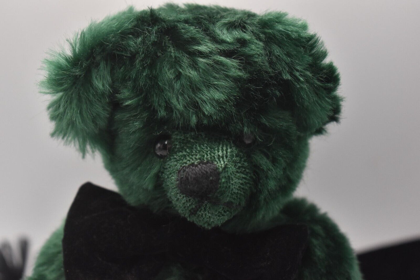 Deans Rag Book Co Luxury Green Mohair Teddy Bear Limited Edition Retired & Tags